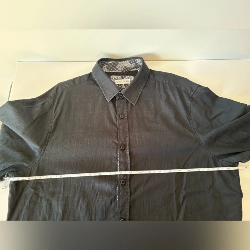 John Lennon Black Long Sleeve Dress Shirt – Size XL | Button-Down - Picture 10 of 10